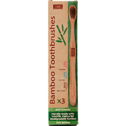 XOC Bamboe Zachte Tandenborstels - 3 stuks