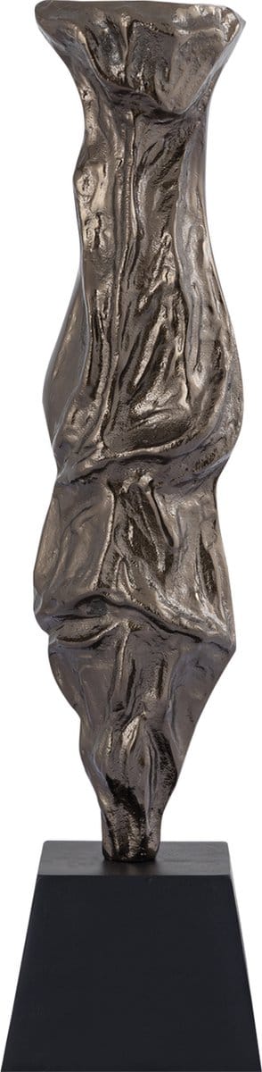 PTMD Kandelaar Fleure - 15x15x62 cm - Aluminium - Messing