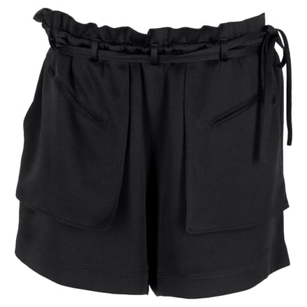 Valentino Garavani Paperbag Shorts in zwarte viscose