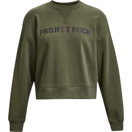 Under Armour Dames/Dames Project Rock Back Print Sweatshirt (Groen)