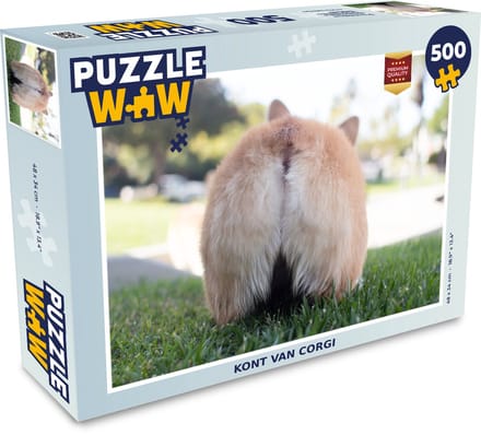 Puzzel Kont van corgi - Legpuzzel - Puzzel 500 stukjes