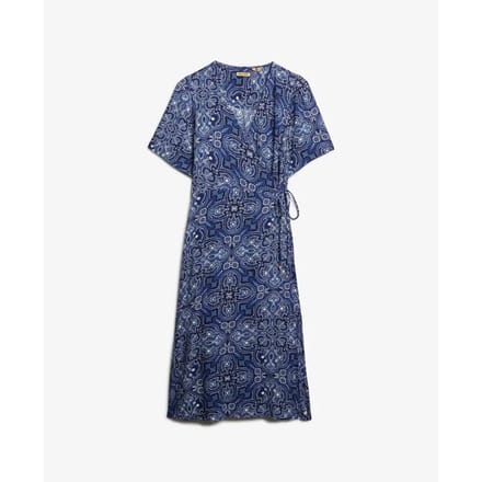 Superdry - Midi-wikkeljurk met print - Dames - Jurken