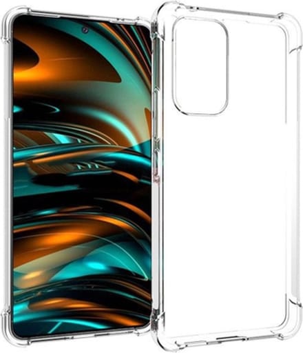 Anti Shock silicone back cover Geschikt voor Samsung Galaxy A51 4G /Transparant hoesje + gratis screen protector