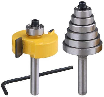 Dailygoody - Rabbet Router Bits Set - Houtbewerking - Multi-Diepte