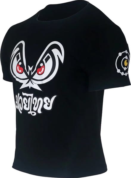 Fluory Bad Eyes Muay Thai Kickboks T-Shirt Zwart - M