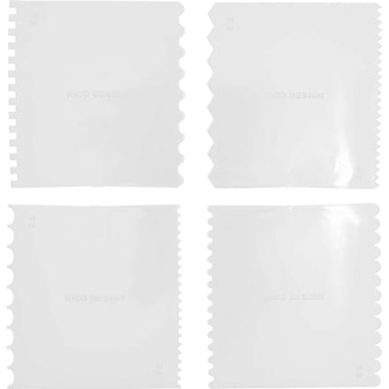 Effectspatel set, 4 stuks - Fijn