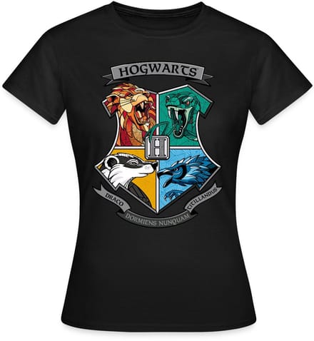 Harry Potter Hogwarts Logo T-Shirt Dames
