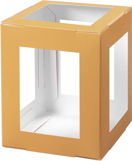 Blauwe vouwlampiondoosjes, 100 x 100 x 120 mm