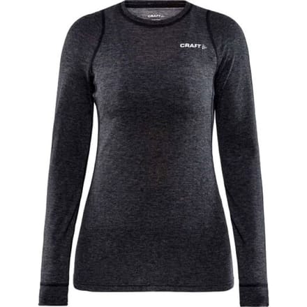Craft - Core Wool Merino LS Tee - Thermoshirt - Dames - Zwart - XL