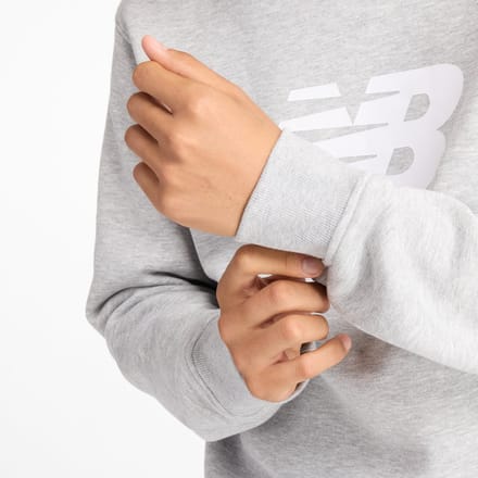 New Balance Sport Core Brushed Crew Heren Trui - ATLETIC GREY
