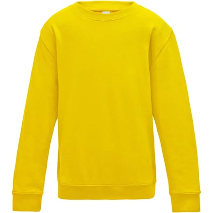 Just Hoods - AWDis Sweat Kinder - Sun Yellow maat 7/8 (M)