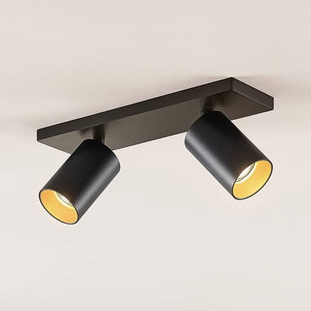 Arcchio - buitenspot - 2lichts - aluminium - H: 12.5 cm - GU10 - zwart