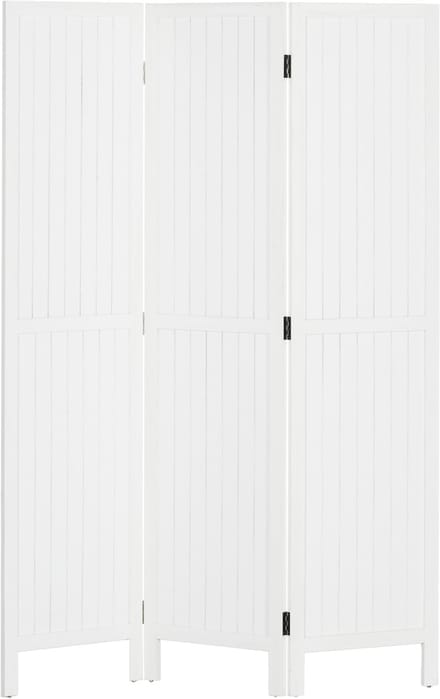 HOMCOM-Kamerscherm-Paulowniahout-120x170x1,8cm-Wit