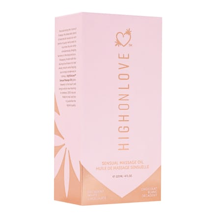 High On Love - Massageolie Decadente Witte Chocolade - 120 ml