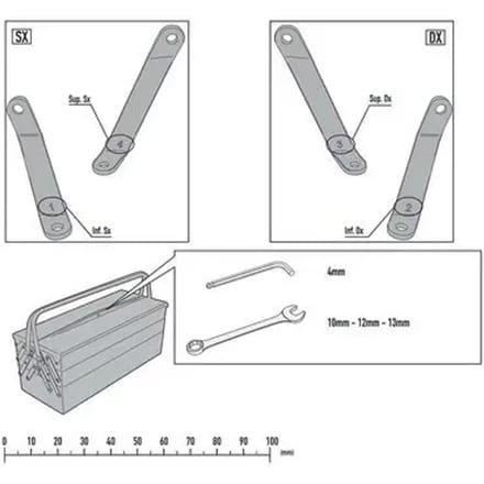 Bubble bevestigingsset Givi 8100A