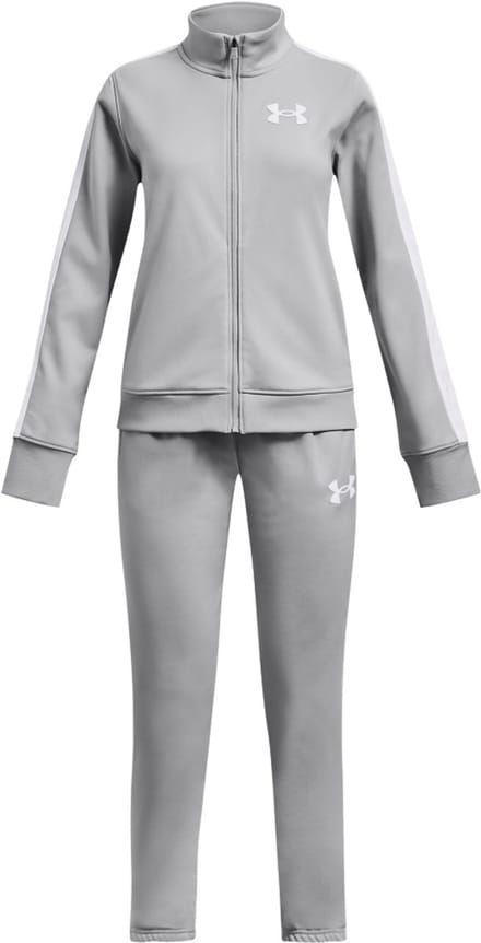 Under Armour UA Knit Track Suit Unisex Trainingspak - Grijs - Wit