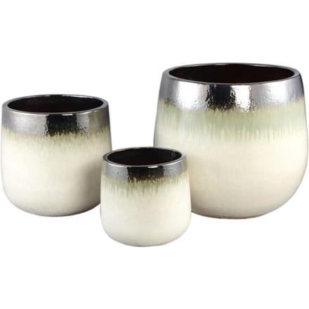 PTMD - Pot Oliver - Beige - 49x49x44cm - Set van 3
