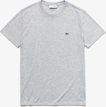 Lacoste Heren T-shirt - Silver Chine - Maat S