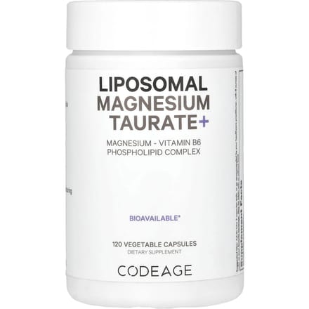 Codeage, Liposomaal Magnesiumtauraat+, 120 vegetarische capsules