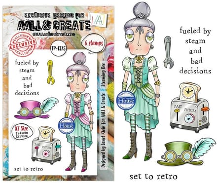 Aall & Create clearstamps A7 - Steaming Dee