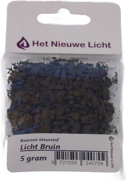 Het Nieuwe Licht ® - Kaarsen kleurstof - LICHT BRUIN - 5 gram