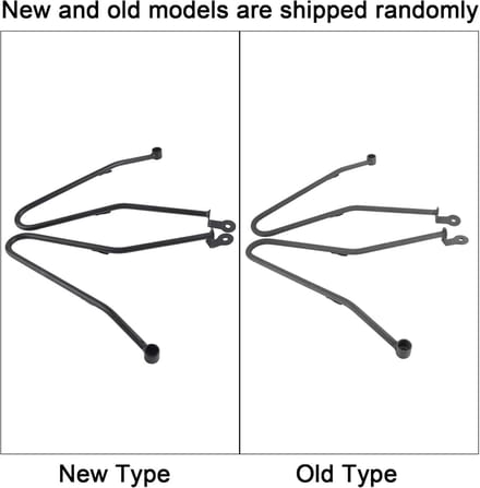 Saddle bag support brackets voor Triumph Bonneville T100 - Thruxton 900 - saddle bag support bars mounting bracket - zwart