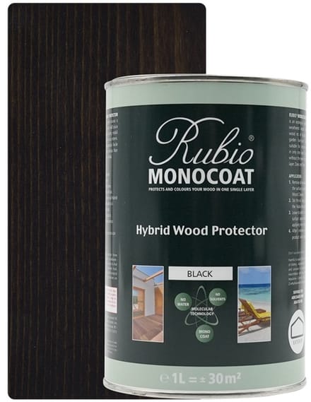 Rubio Monocoat Hybrid Wood Protector Charcoal 1L 143330