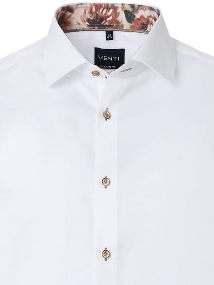 Venti Overhemd Kent Kraag Met Motief Modern Fit - L