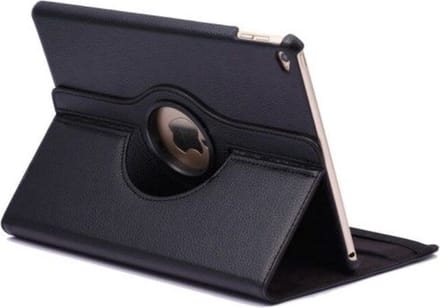 Tablethoes voor de iPad 9.7 - 360 Graden Draaibare Book Case - Zwart