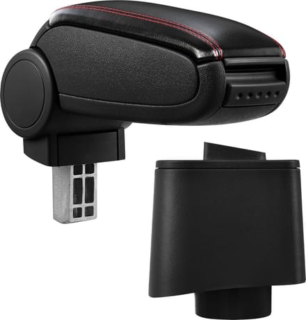 Armsteun VW Polo V 6R vf 2009 kunstleer zwart rood stiksel