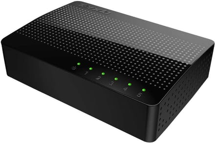 Gigabit Ethernet Switch - Netwerk Switch - Snelle Netwerkverbinding - Vijf Poorten - Desktop Model - Zwart