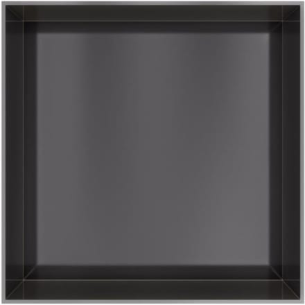 Hotbath &More Inbouwnis - 30 x 30 x 10 cm - Frameless - Geborsteld Zwart PVD
