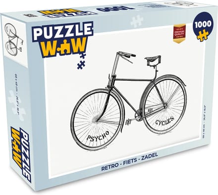 Puzzel Retro - Fiets - Zadel - Legpuzzel - Puzzel 1000 stukjes volwassenen