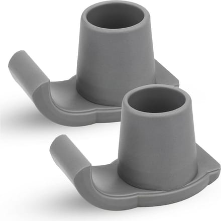 2x Rollator Glijders Vervangende Glijdoppen Heavy Duty Rollator Hulpmiddelen Accessoires gray