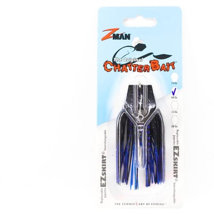 Zman Chatterbait 3/8 oz Zinkend Kunstaas Blauw Zwart (0409)
