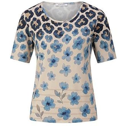 Shirt ronde hals Van Peter Hahn multicolour