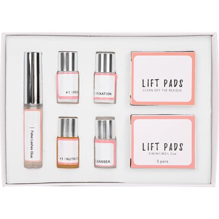 Wimperpermanent Fixeermiddel Voedende Vloeibare Lijm Wimperpermanent Kit Krultang Set gray