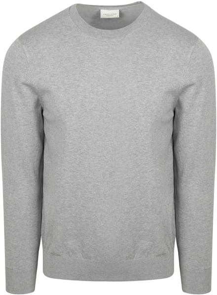 Profuomo Pullover Luxury Grijs - Maat L - Heren