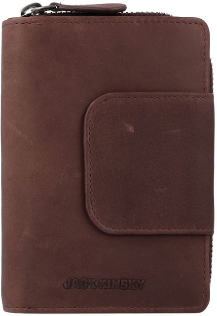 Jack Kinsky Aruba Portemonnee Leder 14 cm - Dames - Horizontaal - braun