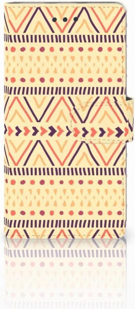 Huawei Ascend P8 Lite Telefoon Hoesje Aztec Yellow