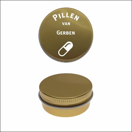 Pillen Blikje Met Naam Gravering - Gerben