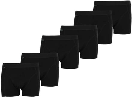 Basset - Heren Boxershort Bamboo - 6-Pack - Maat M - Zwart