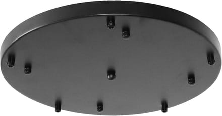 Plafond rozet 5L Ã˜40cm zwart