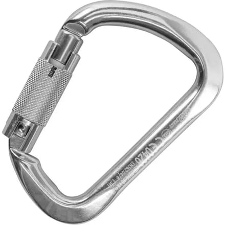 Kong Italy Aluminium Extra Grote Autoblock-karabijnhaak Zilver