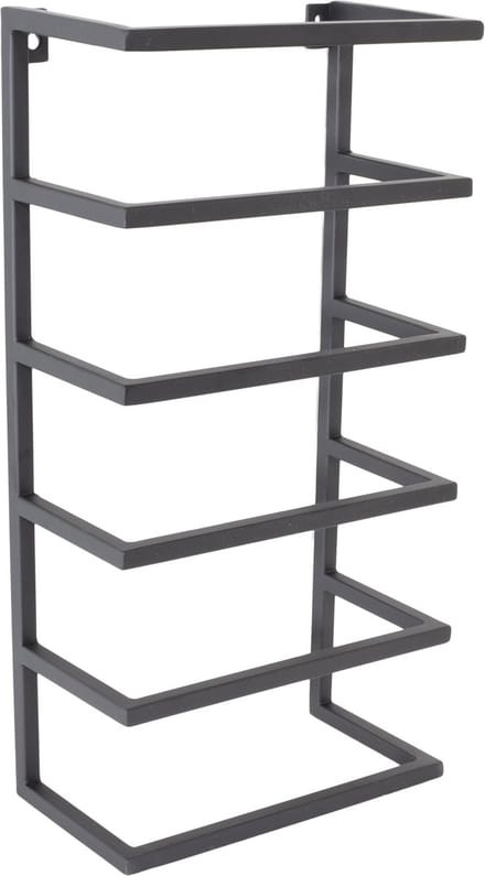 LOFT42 Kick Wandhanddoekenhouder 5 laags - Zwart - Metaal