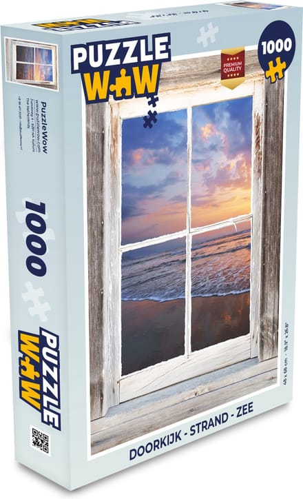 Puzzel Doorkijk - Strand - Zee - Legpuzzel - Puzzel 1000 stukjes volwassenen