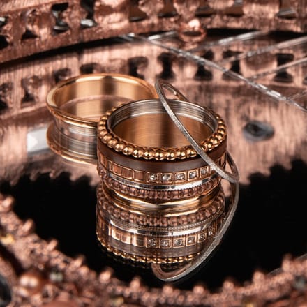 IXXXI Basisring roségoudkleurig 12mm - maat 17