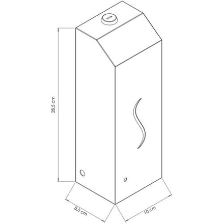 GGM Gastro Seifenspender mit Sensor - 1000ml - Edelstahl Zilver