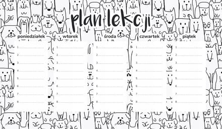 Wallvy - Magnetische Les Scheduul Planner - 30x17,5cm - Personaliseerbaar