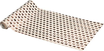 Tafelloper Metallic Kerstbomen Goud/Koper (28cm x 3m)
